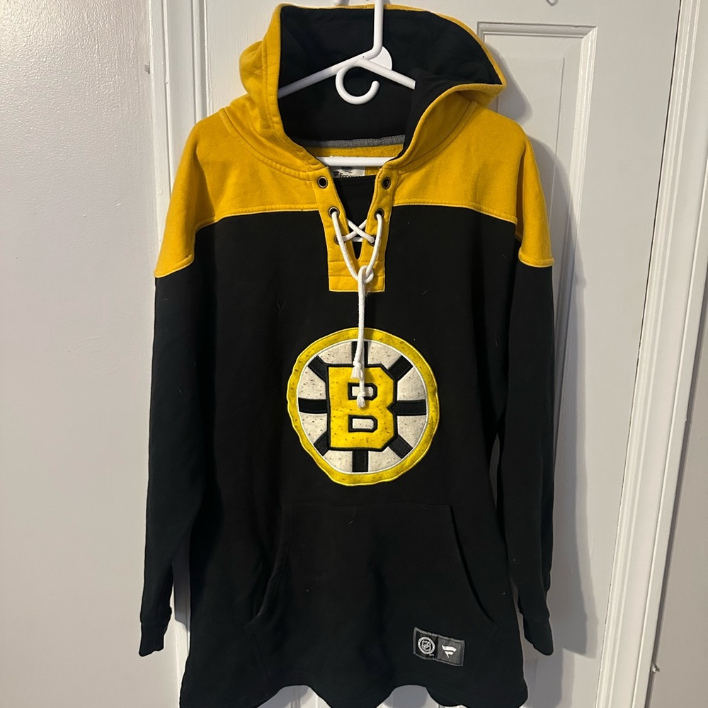 Black and Yellow Lace-Up Hoodie